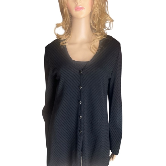 Escada black knit sweater and sleeveless top size 40/44 - Picture 9 of 14